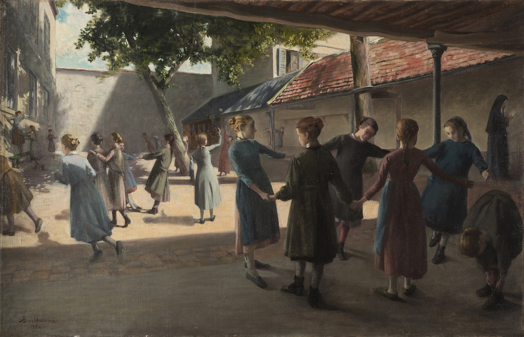 The schoolbreak, 1884