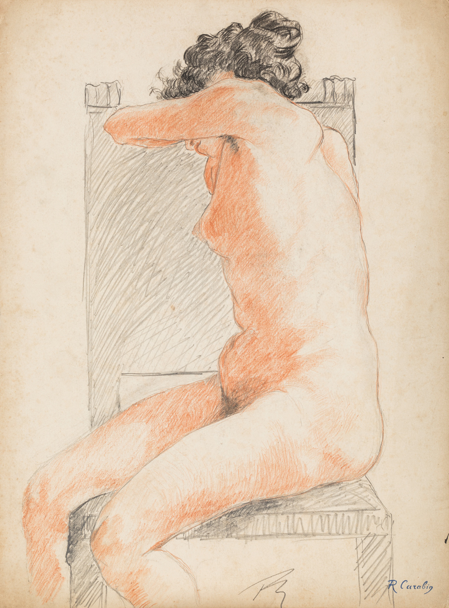 Nu féminin au fauteuil