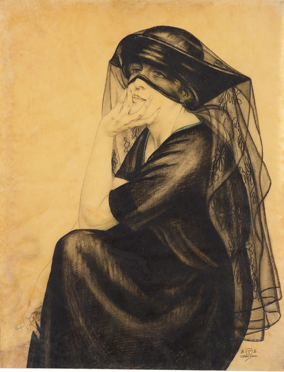 The woman with the veil